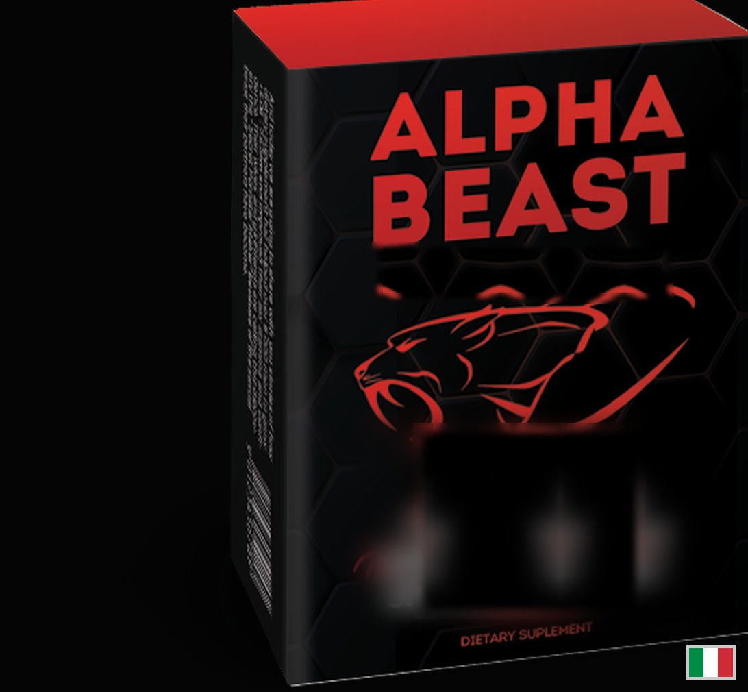 Alpha Beast — confezione dell’integratore alimentare con il logo della pantera